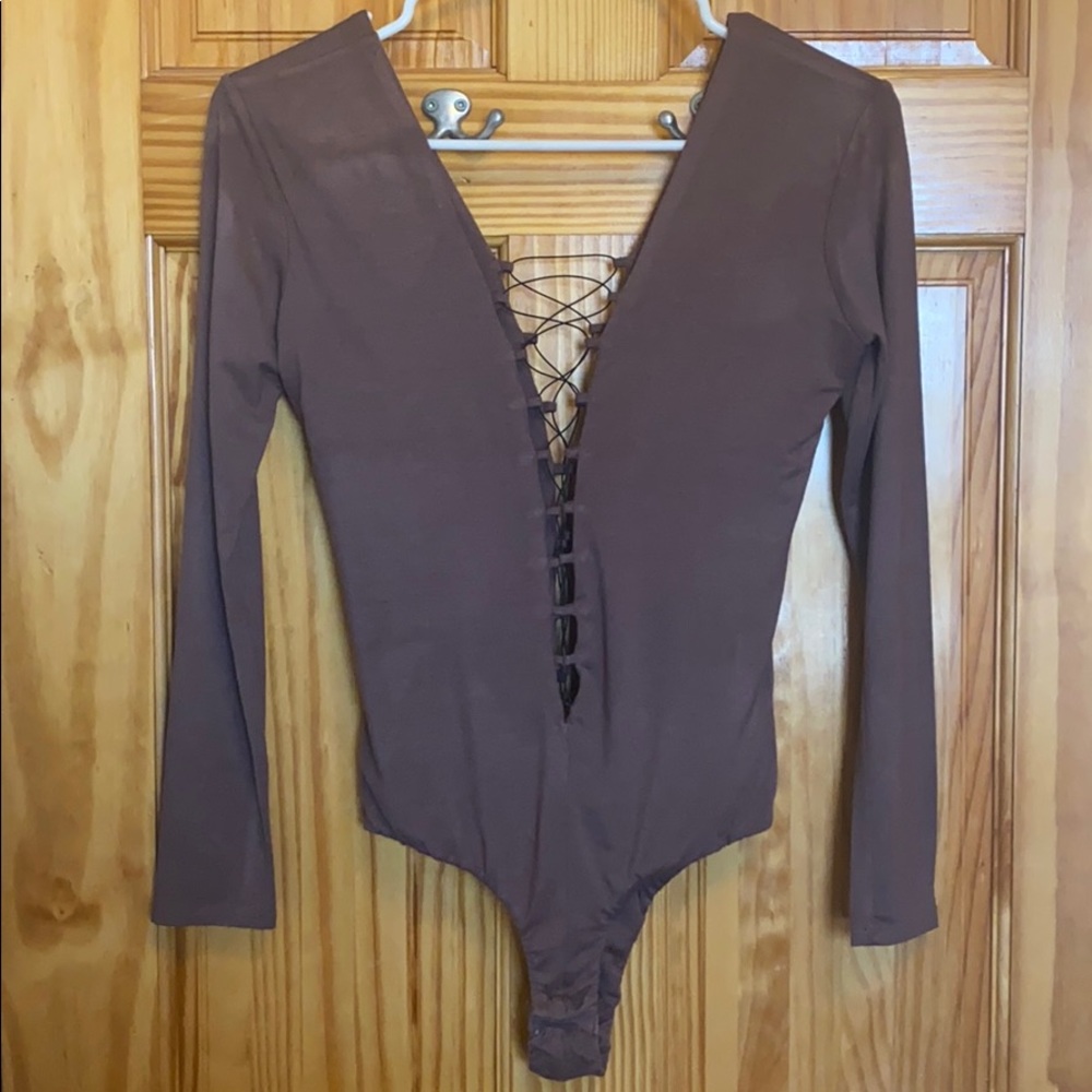 Purple body suit